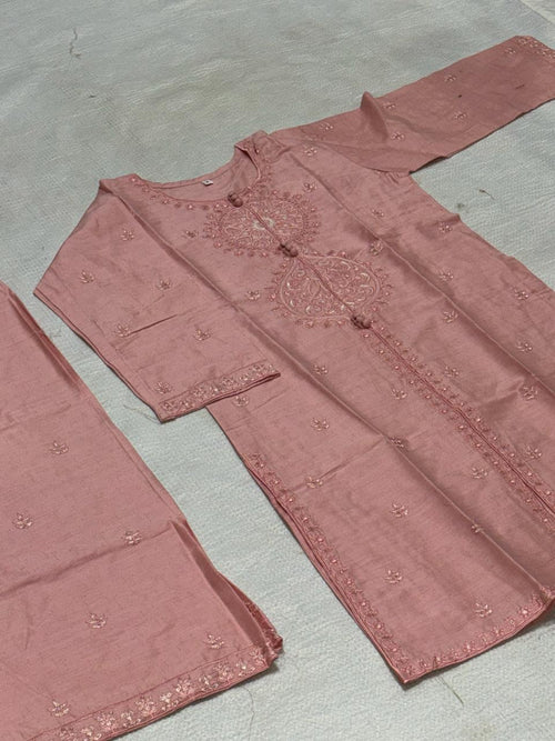 LOOGDI Girls Embroidered 2-Piece Suit — Design 1