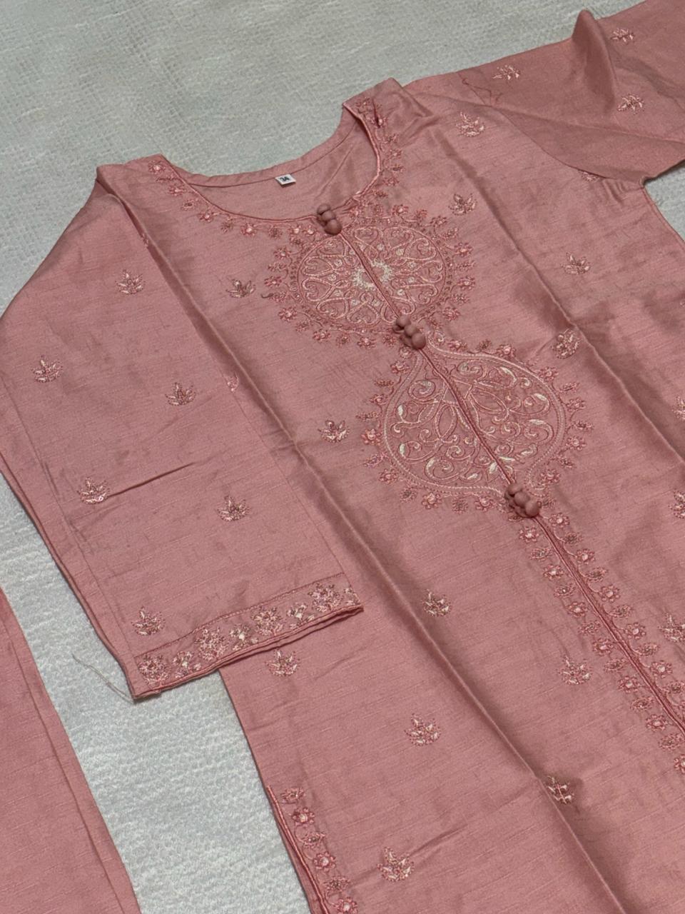 LOOGDI Girls Embroidered 2-Piece Suit — Design 1